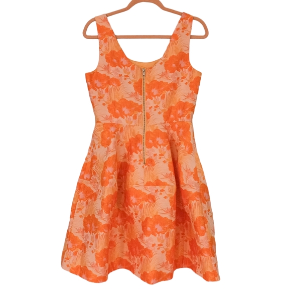 Asos Floral Jacquard Bubble Skirt Dress | US 8 - Picture 2 of 6